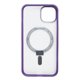 thumbnail image 2 of Phone Cover with Ring Holder Soft Magnetic Cover Phone Protective Cases for Magsafe Women Men Purple for IPhone14, 2 of 16