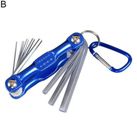 

Feiruifan Multifunctional Folding Hex Wrench Spanner Set Portable Metric Torx Repair Tool
