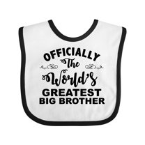 Inktastic Officially the World's Greatest Big Brother Boys Baby Bib