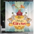 thumbnail image 3 of Ambesonne Colorful Shower Curtain, Vintage Circus Tent, 69"Wx84"L, Multicolor, 3 of 4