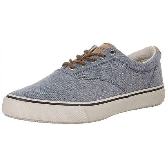 Sperry Top-Sider Men's Striper Ll CVO Linen Fashion Sneaker, Blue Linen, 7 M US