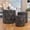 Black, variant on Urban Trends Collection Ceramic Round Pot with Embossed Diamond Pattern Design Body, Set of 3, Black