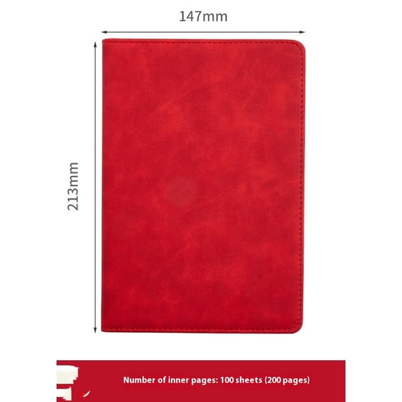 Red Journal A5 Hardcover Notebook Bound for Women Men School, Office, Work, Daily and Travel Diary Writing Journal