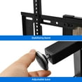thumbnail image 6 of Dextrus Height Adjustable TV Stand Mount, Entertainment Center with Power Outlet and LED Lights, for TVs up to 70 Inches, 6 of 8