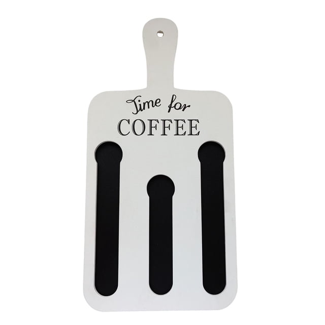 Wooden Coffee Pods Storage Organizer Stand, Rectangular Wall Holder with Handle for Cups And Coffee Pods, Mdf Material for Kitchen, Cafe, And Home Use, Keeps Pods Neat And , A Coffee Storage Rack