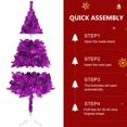 thumbnail image 4 of Árbol de Navidad Adiwiid morado de 150 cm para el hogar, la oficina o las fiestas, 4 of 7