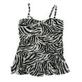 thumbnail image 4 of Ralph Lauren ZEBRA Plus Size Tummy Control Skirted One Piece Swimsuit, US 18W, 4 of 4