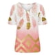 thumbnail image 4 of Camisetas con estampado floral con cuello en V para mujer Blusas femeninas cómodas a la moda Tops OAVQHLG3B Store  lin121212, 4 of 4