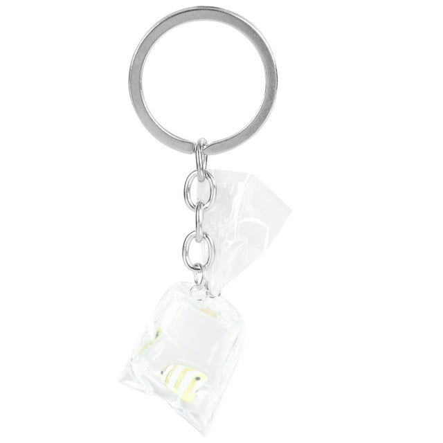 MasteelfCA Porte-Clés en Résine Poisson Tropical Pendentif Porte-Clés Décoration de Sac d'Eau