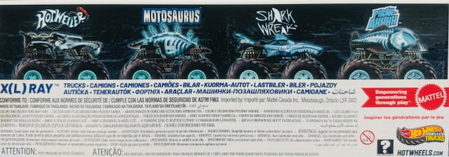 NEW 2025 Hot Wheels Monster Trucks X(L) Ray 4 Pack