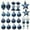 20Pcs/Blue, variant on Boovnll 20Pcs Christmas Ball Ornaments Set, Shatterproof Glitter Electroplate Painting Hanging Balls Pendants Decorations for Holiday Xmas Tree, Wedding, Party Decor Gifts Christmas Tree Decorations