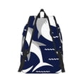 thumbnail image 6 of Rocae Angry Shark for Durable Canvas Backpack Leisure Large Bag Travel Rucksack Multi-function Backpack Medium, 6 of 8