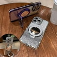 thumbnail image 3 of Compatible with iPhone Case,Luxury Glitter Diamond Ring Hold Stand&Make up Mirror Design Full Body Protection Soft Shockproof Cover Phone Case (Blue,iPhone 14 Pro Max), 3 of 7