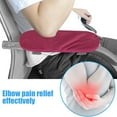thumbnail image 5 of Steadline Memory Foam Armrest Cushion Pad with Soft Plush Cover Non Slip Elastic Straps for Office Chair Recliner Wheelchair Comfort Support Ergonomic Elbow Rest Pain Relief Single Pad Only, 5 of 6