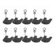 thumbnail image 1 of 10 piezas de soporte para número de mesa, soporte para tarjetas de lugar, soporte para letrero de mesa, clips para menú, producto Negro, 1 of 9