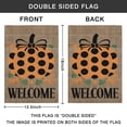 thumbnail image 4 of Pumpkin Fall Welcome Garden Flag 12 x 18 Inch Vertical Double Sided Small Autumn Holiday Yard Flags for Outside Colorful Farmhouse Holiday Outside Decorations Burlap Yard Flag, 4 of 5