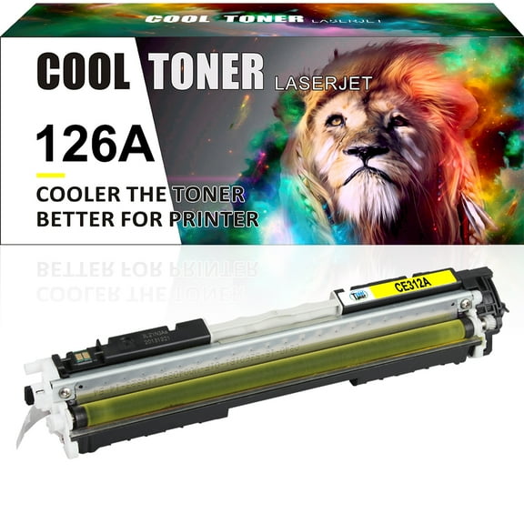 Ink realm 126A Black Cartridge Compatible for HP 126A CE310A CE312A CE313A CE314A LaserJet Pro CP1025 TopShot M275 100 Color MFP M175A M175NW Print Ink | Yellow
