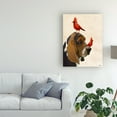 thumbnail image 3 of Trademark Fine Art 'Basset Hound And Birds' Canvas Art by Fab Funky, 3 of 3