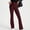*Wine, variant on ClodeEU Women's Flared Work Trousers,Stretchy High Waist Business Pant,Casual Trousers with Pockets Yellow,Womens Plus M