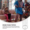 thumbnail image 4 of COMPUKAS Tabouret Siège Tambour Réglable Support Djembe Africain Noir Acier au Carbone pour Adultes Lot de 1, 4 of 7