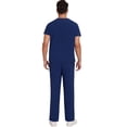 thumbnail image 5 of Niaahinn Scrubs for Men Set – V-Neck Top & Straight Leg Pants Stretch Nursing Uniform Set with Adjustable Waistband and Multiple Pockets, 10 Colors, 5 of 5