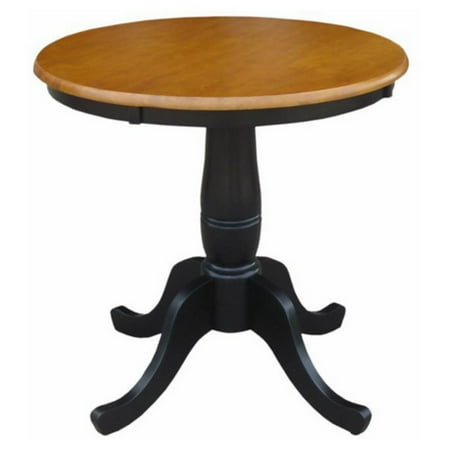 - International Concepts Oakdale 30 in. Round Top Pedestal Dining Table
