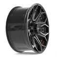 thumbnail image 4 of 4PLAY Wheels 4P80R 20 Inch Rim Fits 8x180 20x9 Gloss Black Brushed with Tinted Clear (1), 4 of 5