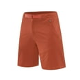 thumbnail image 2 of Sentmoon Mens Golf Shorts Breathable High Waist Running Shorts Straight Solid Color 2025 Summer Swim Trunks Side Pockets Stylish for Running Workout Orange M, 2 of 6