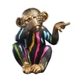 thumbnail image 2 of Estatua , Figura De Animal, Escultura Para Sala De Estar, Decoración De Salpicadero De Coche StyleA+Estatua , Figura De Animal, Escultura Para Sala De Estar, Decoración De Macarena Estatua de mono, 2 of 8