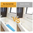 thumbnail image 2 of BPA-Free Non-Slip Anti-Bacterial Bath Mat with Suction Cups, 2 of 5