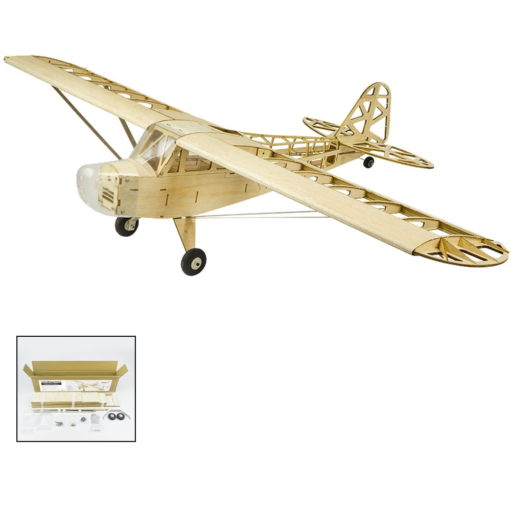 Airplane,Kit Version Diy Airplane 1200mm Powered Airplane 1200mm Wood Plane S2301 Version Diy Model 1200mm Powered J3 Wood Airplane Aircraft Kit Version Aircraft Kit Beige KIT