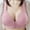 Pink, variant on VONCOS Bras for Women Everyday Bra Full Figure Front Closure Push-Up Wirelfree Bras Tops Underwear Beige Size M