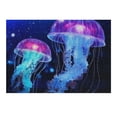 thumbnail image 6 of Chilfamy Jellyfish Bioluminescence Hologram Wooden Unique Shapes Jigsaw Puzzle Impossible for Adults 300 PCS, 6 of 6