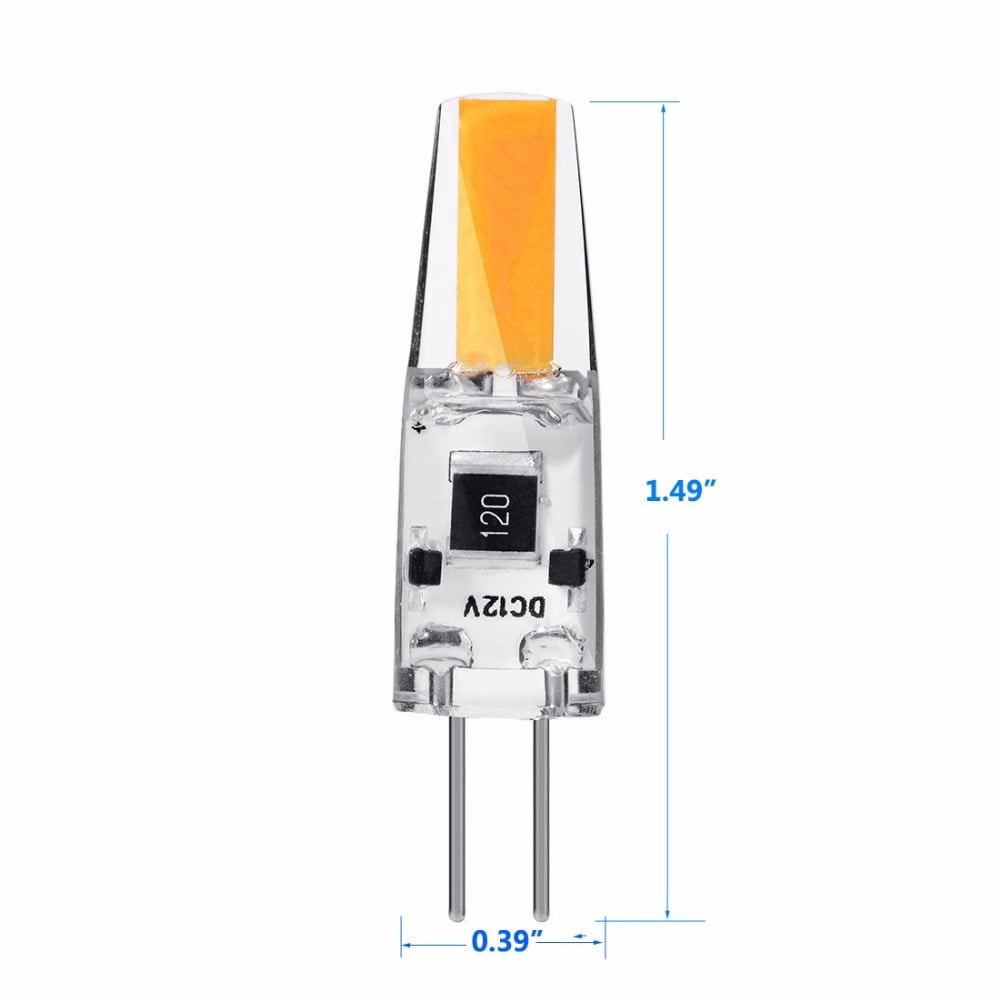 10PCS Dimmable Mini G4 LED COB Lamp  6W Bulb AC DC 12V 220V Candle Lights Replace 30W 40W Halogen for Chandelier Spotlight