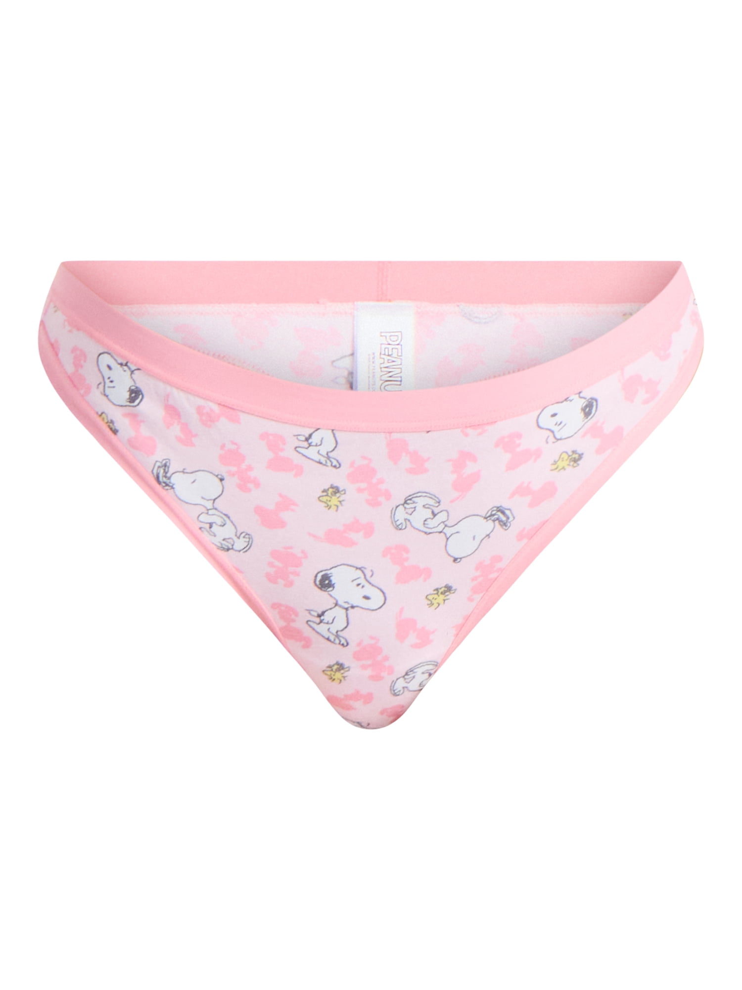 Peanuts Women's Thong Panties, 3-Pack, Sizes S-XXL