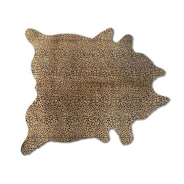 Natural 676685001405 6 x 7 ft. Togo Cowhide Rug - Cheetah