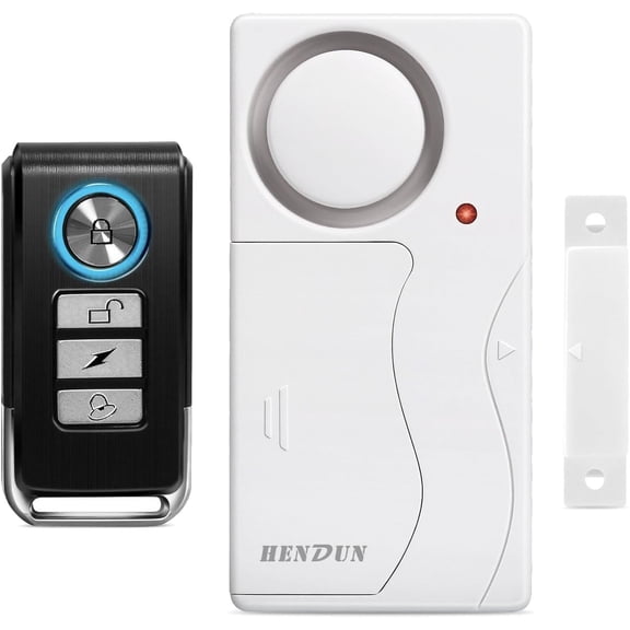 Updated Door Alarm for Home Security,Pool Alarm for Kids Safety, House Security Sensor,Door Chime with Delay,Wireless Doorbell Ring When Opened (1)