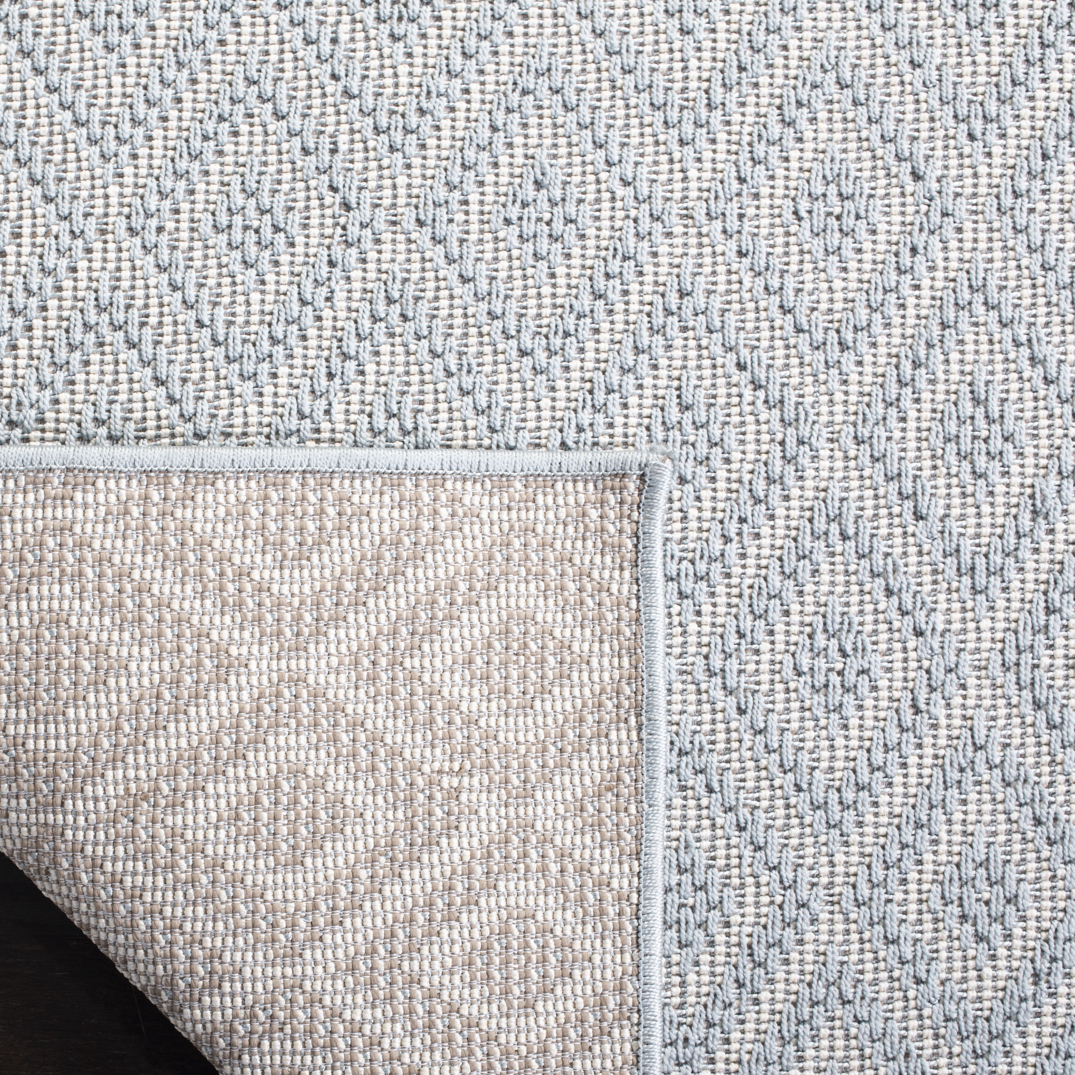 SAFAVIEH Martha Stewart Outdoor MSRO337J Aqua/ Cream Rug