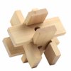 Binmer New 3D Wooden Toys IQ Brain Teaser Adults Educational Kids Puzzles