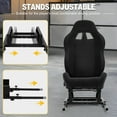 thumbnail image 6 of Marada Rear Seat Stand with Black Seat Add-on Racing Simulator Wheel Cockpit Only Fit 30 * 30mm Square Tube Bracket., 6 of 20