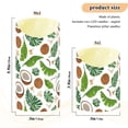 thumbnail image 4 of Beach Coconut Pattern Flameless Candles 2 PCS with Remote Realistic Moving Flame LED Tapered Pillar Set for Home Decor, 4 of 7