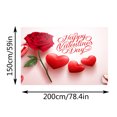 thumbnail image 5 of adviicd New Valentine Day Decoration Hanging Cloth Party Holiday Photo Background Cloth Proposal Anniversary Layout Scene Background Cloth, 5 of 5