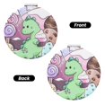 thumbnail image 2 of Pofeuu Moriah Elizabeth for Portable Pocket Makeup Mirror PU Cover Compact Travel Mirror with Normal and Magnifying Double Sided Glass-Round Shape-Round Shape, 2 of 9