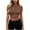 CoffeeďźCropďź, variant on Womens Crop Tops Summer Slim Fitted Basic Tee Stretchy Soft Crewneck Short Sleeve T Shirt