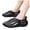 Black, variant on Men's Hollow Out Sandals Lightweight Slip On Slippers Breathable Walking Sneakers Soft Sole Non Slip Beach Sandal Black Size 8