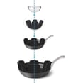 thumbnail image 2 of Pot and Pan Protectors,12 Set 3 Sizes, Cookware Protector Set, Pans Separator Anti-Slip, Pan Liners for Stacking, Camper Pots and Pans Dishes Set Copper Pan Cast Iron Storage, 2 of 7