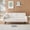 Orange, variant on Jopath Modern Corduroy Futon Sofa Bed,Convertible Loveseat Sleeper Sofa Couch with Adjustable Backrest & Cup Holder for Living Room,White