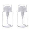 thumbnail image 1 of Empuje hacia abajo la botella de la bomba Flip Top Clear Vacío Botella de cosméticos Contenedor Bomba de bloqueo Botella dispensadora para esmalte de uñas y removedor de maquillaje Fokelyi CPB-DE-WX510-2, 1 of 5