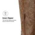 thumbnail image 6 of DREAM PAIRS Women's Knee High Cowboy Boots Embroidered Western Boots with Narrow Square Toe Comfortable Chunky Heel Tall Boots with Inner Zipper, 6 of 7