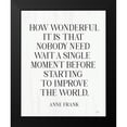 thumbnail image 2 of Lux + Me Designs 15x18 Black Modern Framed Museum Art Print Titled - How Wonderful, 2 of 5